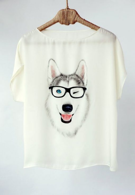 Animal Dog Print T-shirt RE23