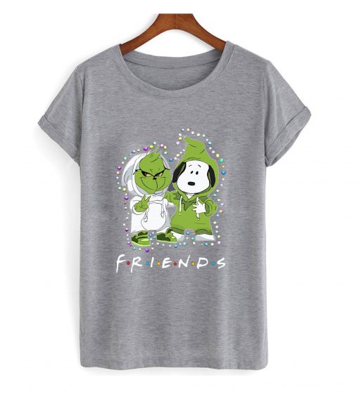 Baby Grinch And Snoopy Friends Light Christmas T shirt IGS