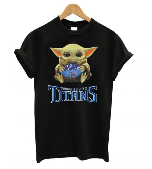 Baby Yoda Hug Tennessee Titans T shirt IGS