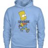 Bart Simpson savage hoodie RE23