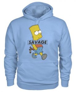 Bart Simpson savage hoodie RE23