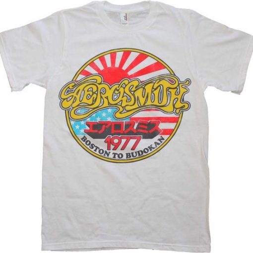 Boston to Budokan Aerosmith 1977 T-shirt RE23