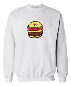 Burger Grey white Sweatshirt RE23