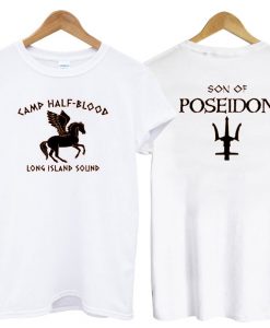 Camp Half Blood Son of Poseidon White T shirt IGS