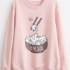 Cat In Bowl Sweatshirt RE23