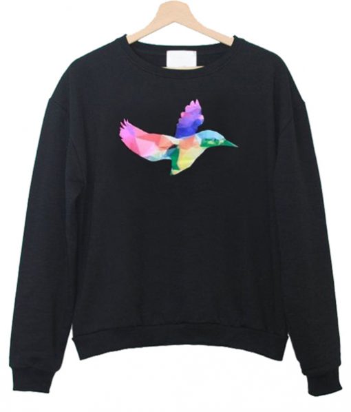 Colorful Bird Art Sweatshirt IGS