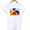 Comic Strip Kiss White T shirt IGS