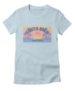 Costa Rica Pura Vida Vintage Sunset T-shirt