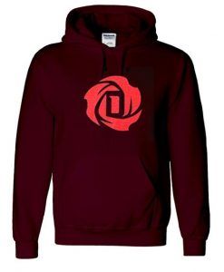 D rose logo hoodie RE23