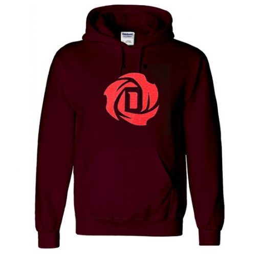 D rose logo hoodie RE23