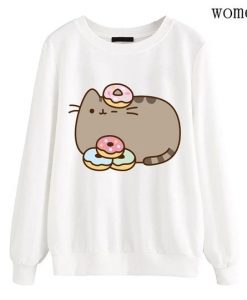 Donut And Cat Sweatshirt RE23