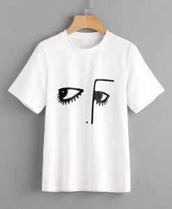 Facing Printed T-shirt RE23