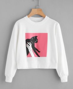 Figure Cat Sweatshirt RE23