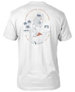 FloGrown Mens Space Coast Surf Back T-shirt RE23