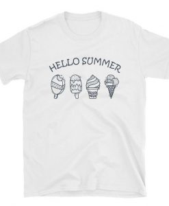 Hello Summer Ice Cream T-Shirt RE23