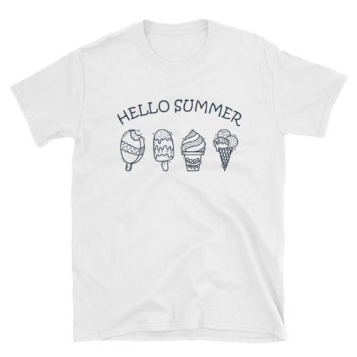 Hello Summer Ice Cream T-Shirt RE23
