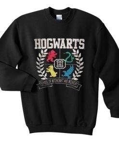 Hogwart Dormitory Logo Sweatshirt RE23