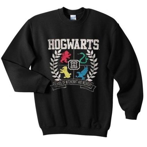 Hogwart Dormitory Logo Sweatshirt RE23