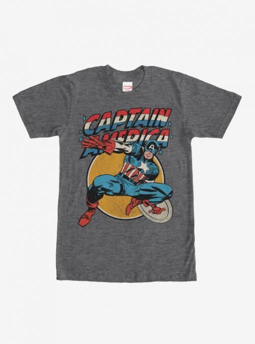 Marvel Captain America Shield Retro T-Shirt RE23