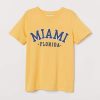 Miami T-shirt with Printed Design RE23