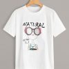 Natural Girl Figure Print T-Shirt RE23