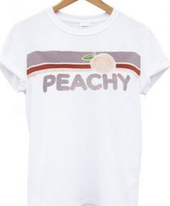 Peachy Strips t-shirt RE23