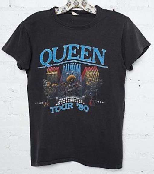 Queen band Tour 80 t shirt RE23