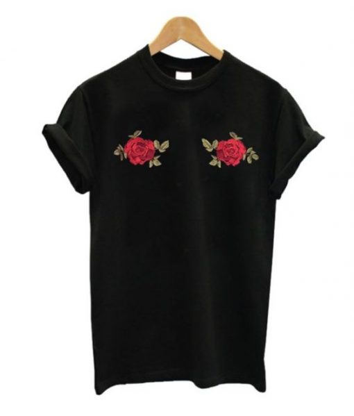 Rose Boobs T-Shirt RE23