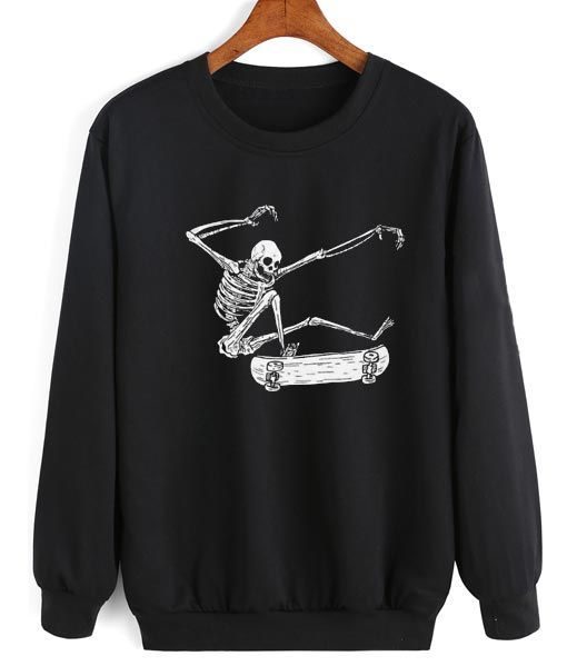 Skateboarding Skeleton Sweatshirt RE23