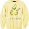 Sleep Deprived Pikachu Sweatshirt RE23
