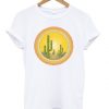 Sunset cactus t-shirt RE23