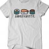 Sushi Shirt Tee I Love Sushi Japanese Tshirt RE23