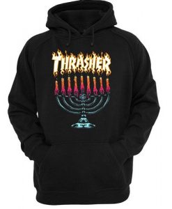 Thrasher menorah hoodie RE23