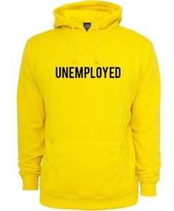 Unemployed Font Hoodie RE23