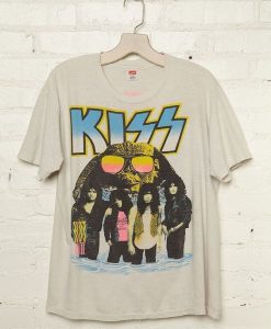 Vintage kiss 1990 world rock band T-shirt RE23