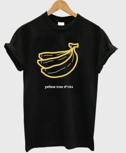 Yellow tree dicks banana t-shirt RE23