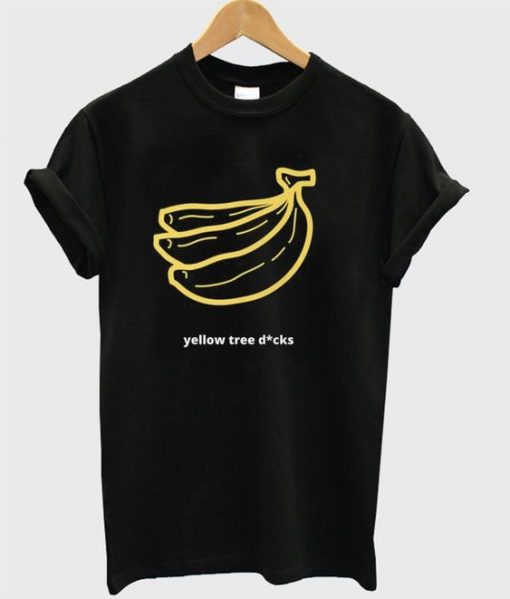 Yellow tree dicks banana t-shirt RE23