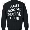 anti social social club black color Sweatshirt IGS