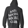 anti social social club black hoodie IGS