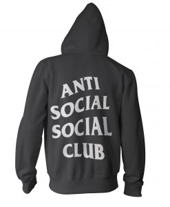 anti social social club black hoodie IGS