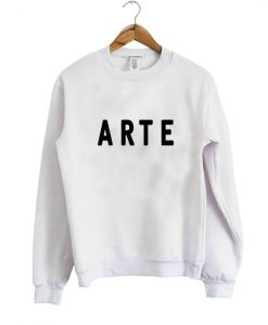 arte font sweatshirt IGS