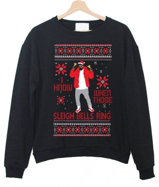 drake Sleigh christmas Bells Ring Sweatshirt IGS