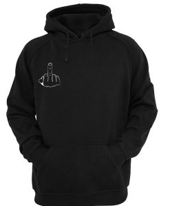 fuck hand black hoodie IGS