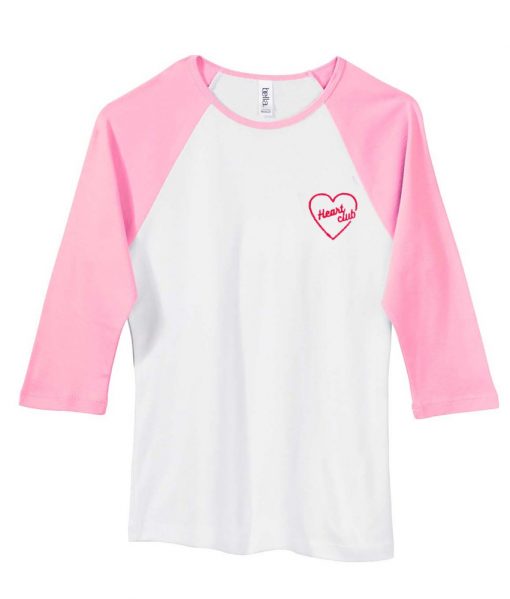 heart club raglan t-shirt IGS