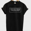 i don't want feeling I Want New Clothes T-shirt IGS