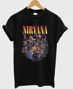 nirvana live concert photo t-shirt RE23