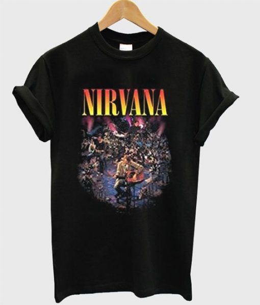 nirvana live concert photo t-shirt RE23