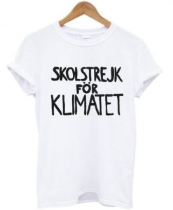 skolstrejk for klimatet t-shirt RE23