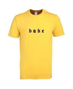 Babe Logo Yellow Shirt RE23