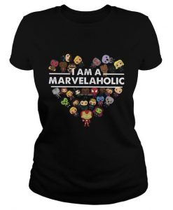 I am a marvelaholic Marvel T-Shirt ZX03